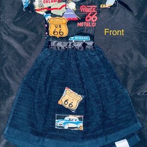 Route 66 design hand towel